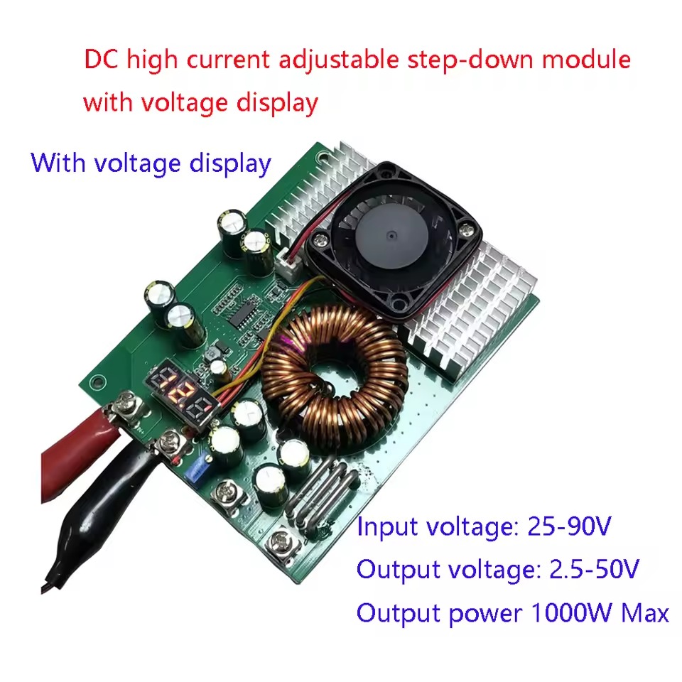 Moduł obniżający napięcie 1000 – Step Down Dc Power Supply Module 1000W recenzja i cena
